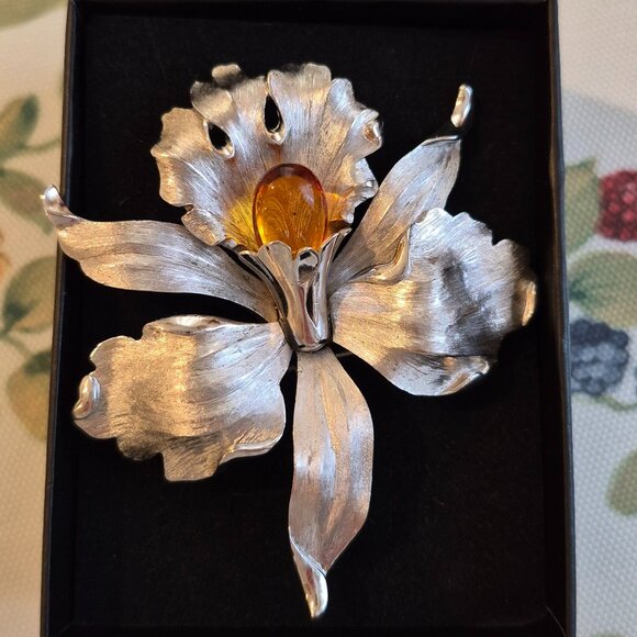 De Plata Citrina vintage brooch - Picture 1 of 3